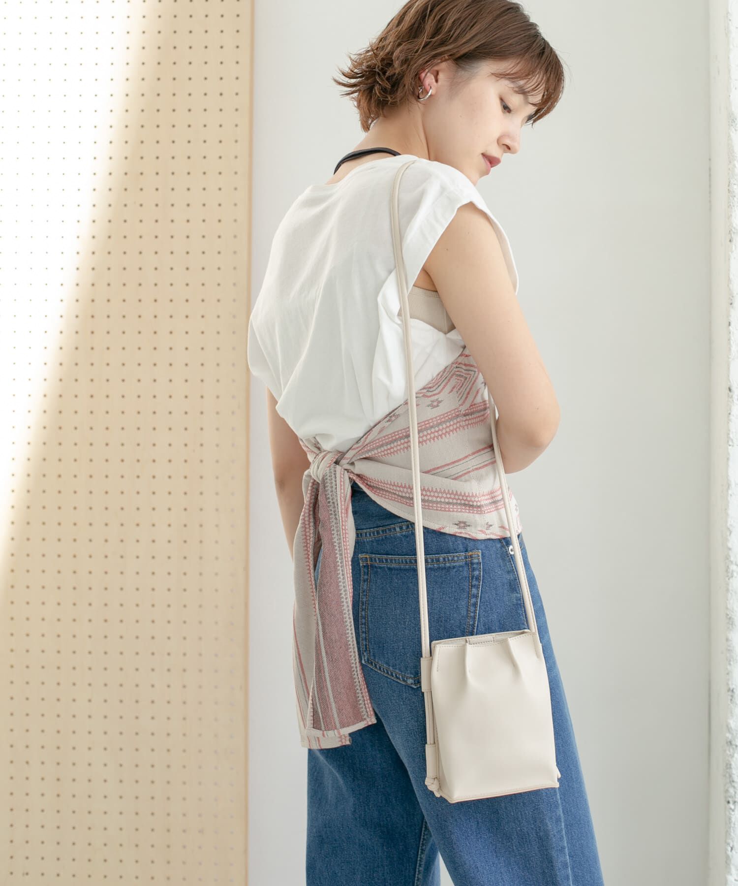  「エスニック柄ホルターネックキャミソール」|キャミソール|