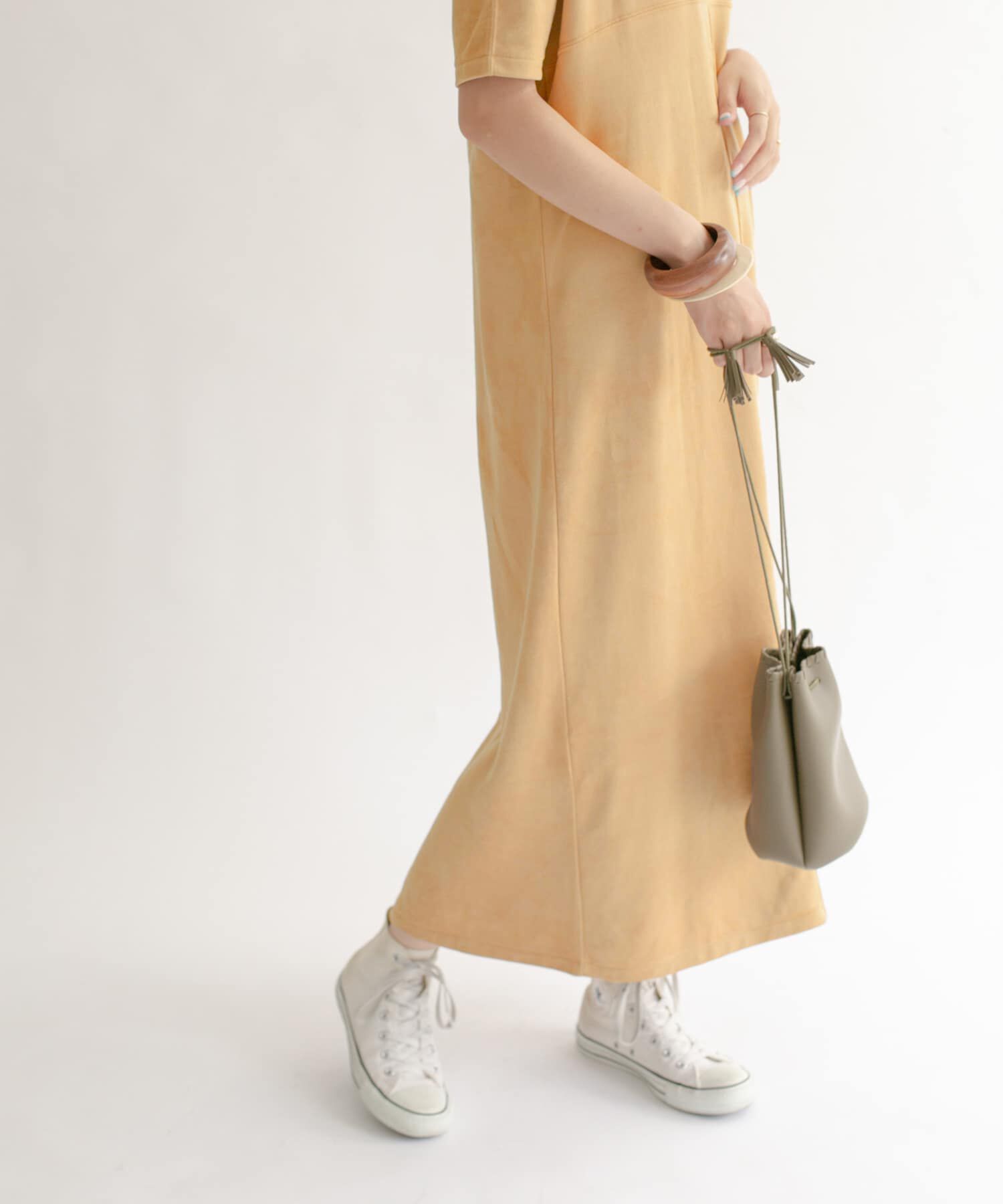  「スエードロングワンピース」|ワンピース|