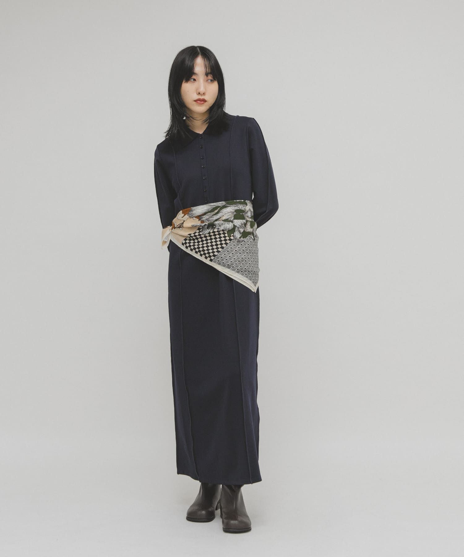  「フラワーデザインビッグスカーフ」|バンダナ・スカーフ|