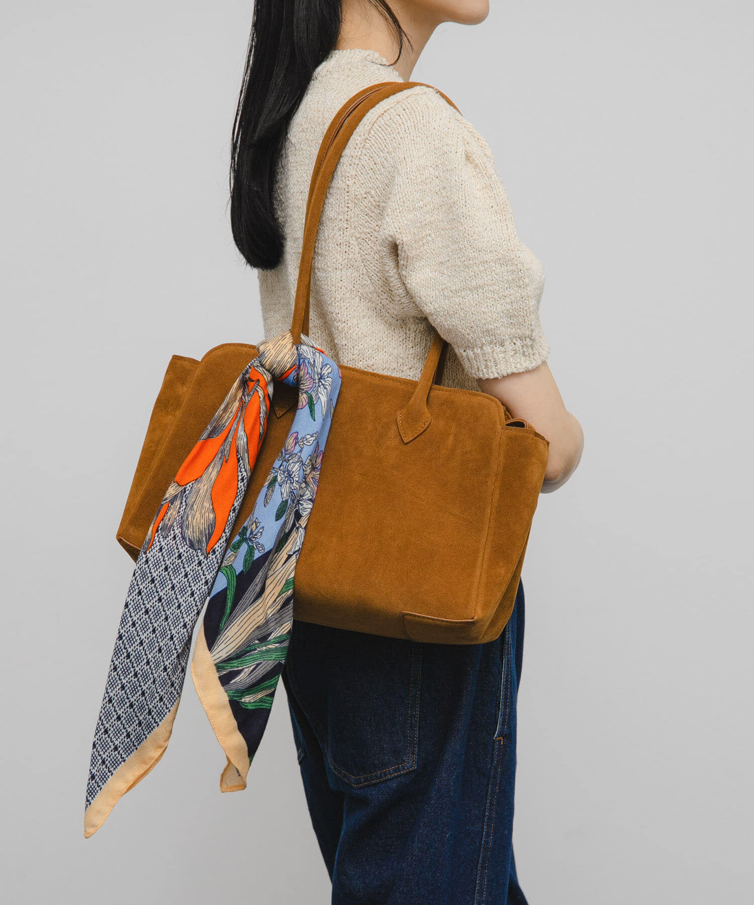  「フラワーデザインビッグスカーフ」|バンダナ・スカーフ|