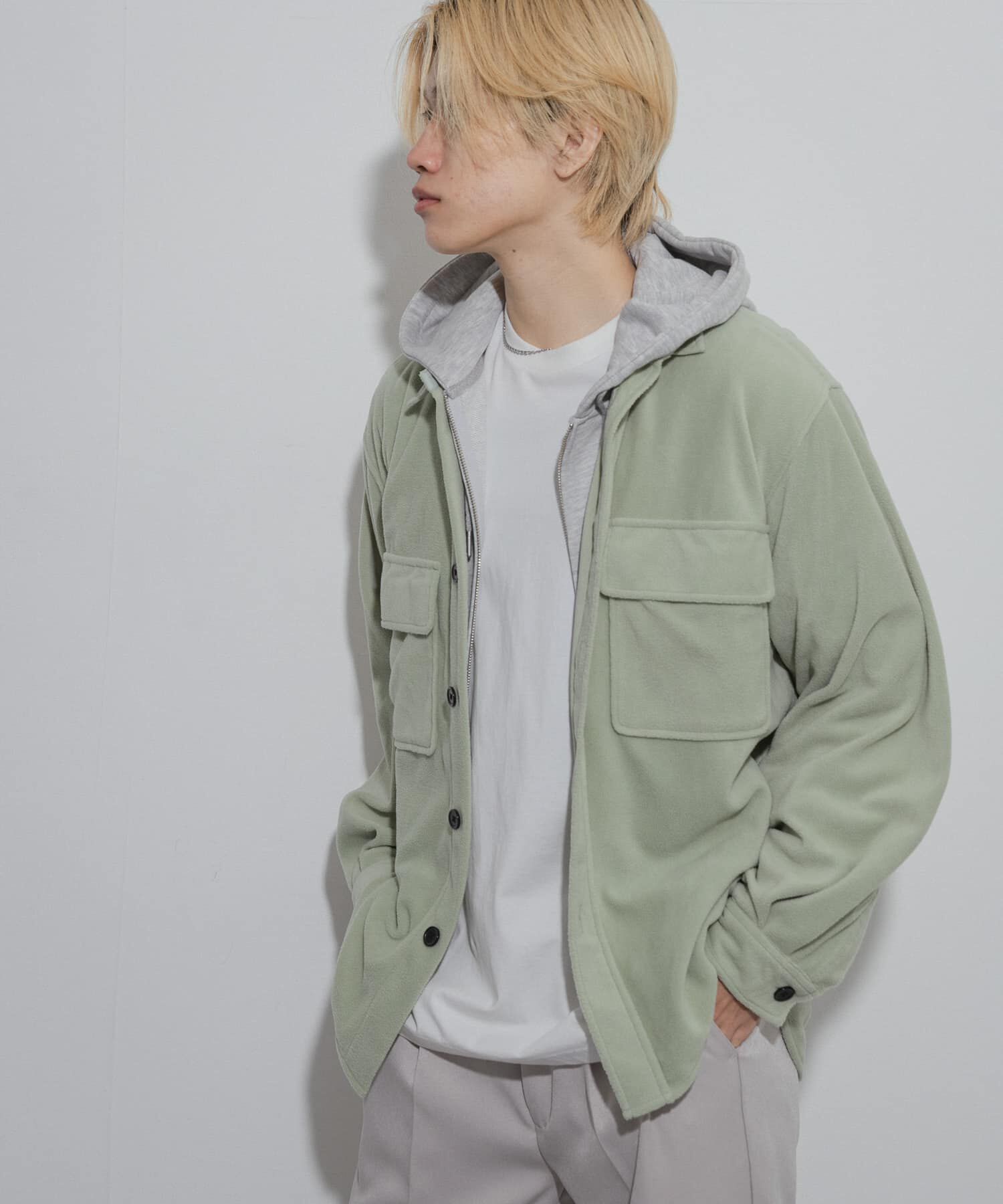 SENSE OF PLACE by URBAN RESEARCH「フリースフラップルーズシャツ」|シャツ・ブラウス|