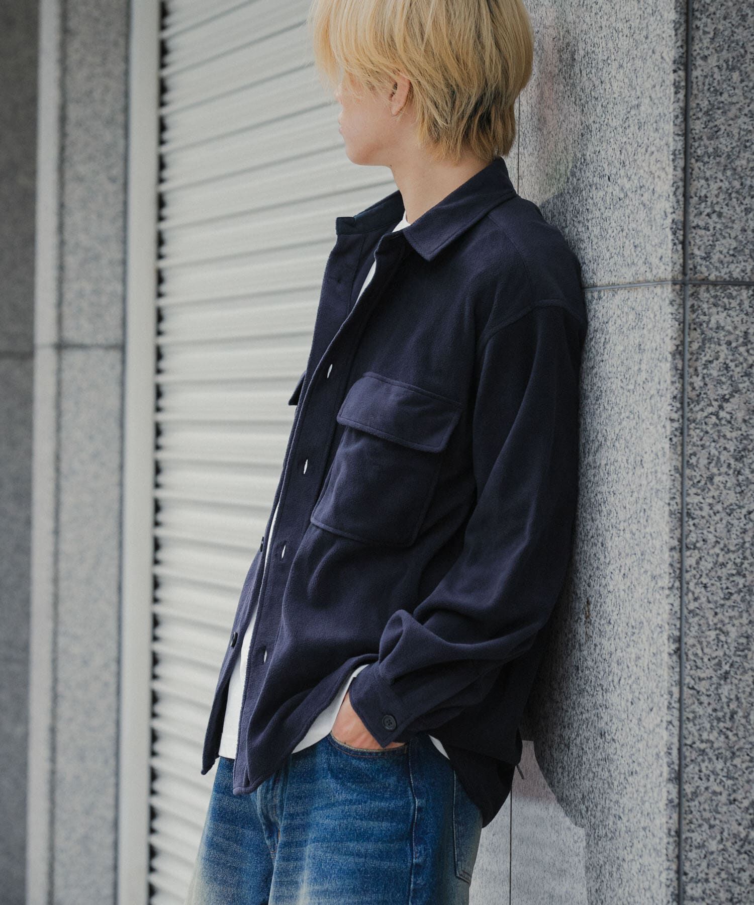 SENSE OF PLACE by URBAN RESEARCH「フリースフラップルーズシャツ」|シャツ・ブラウス|