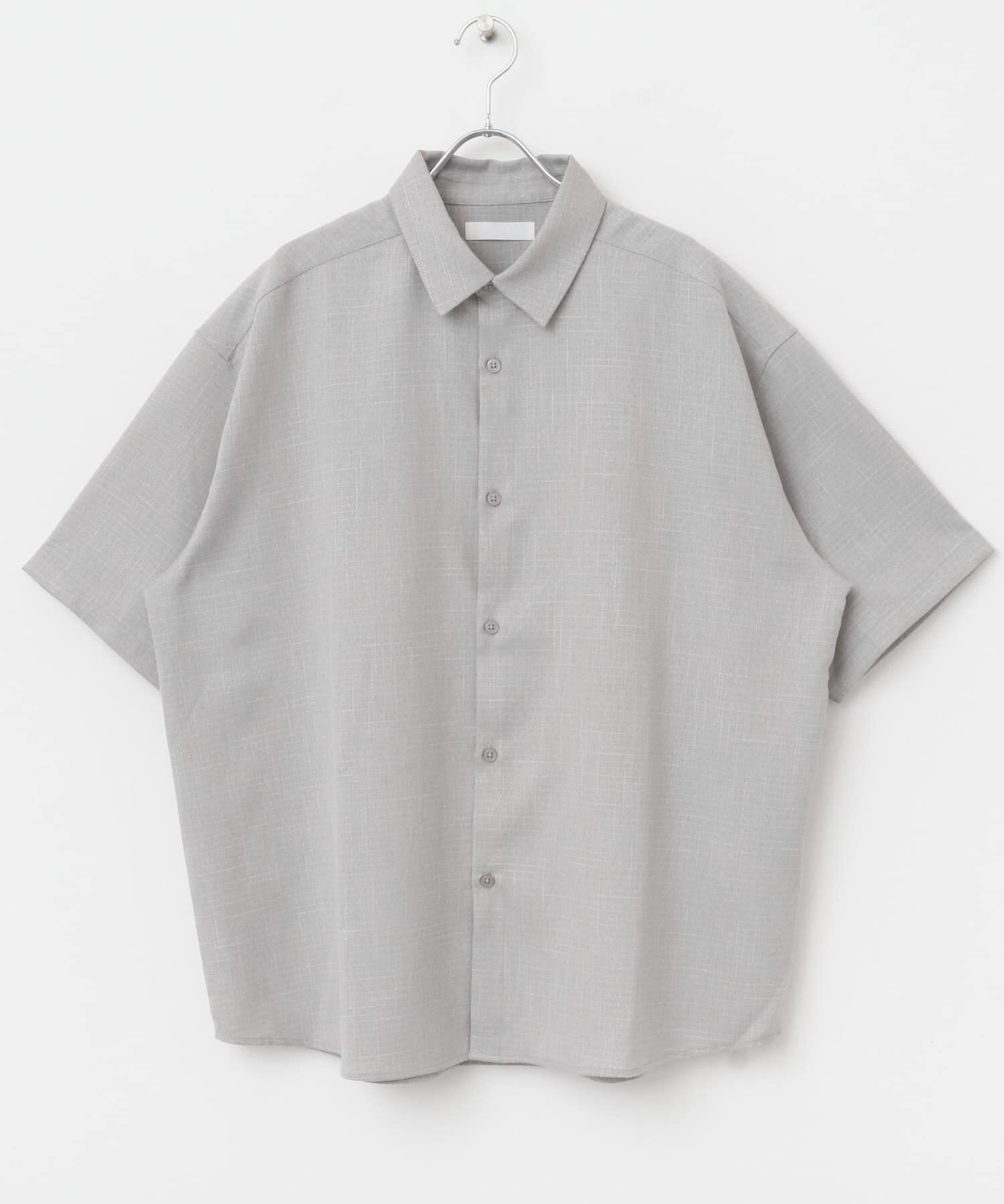 SENSE OF PLACE by URBAN RESEARCH「メランジレギュラーカラーショートスリーブシャツ」|シャツ・ブラウス|