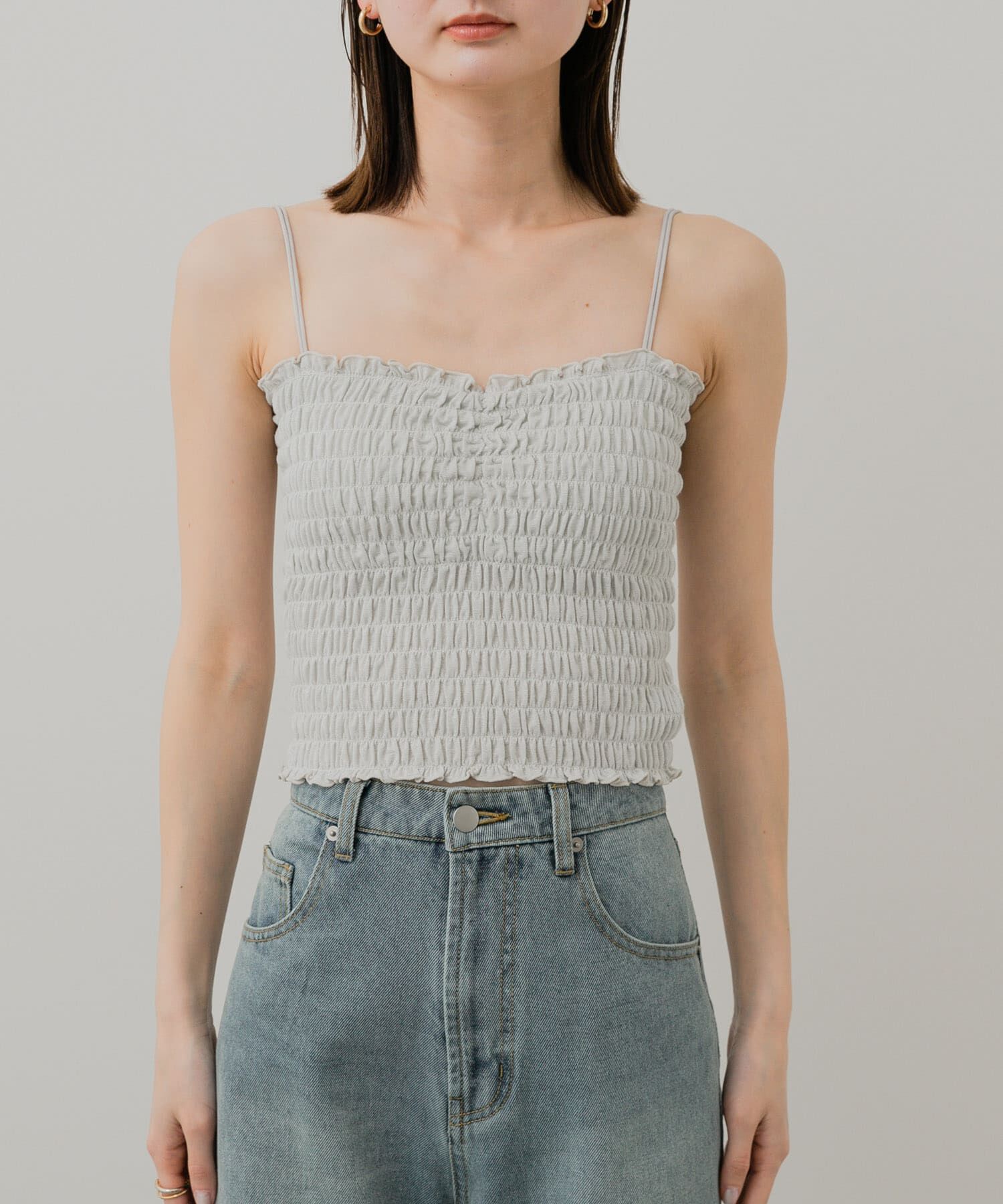 SENSE OF PLACE by URBAN RESEARCH「ラメシャーリングカップツキキャミソール」|キャミソール|