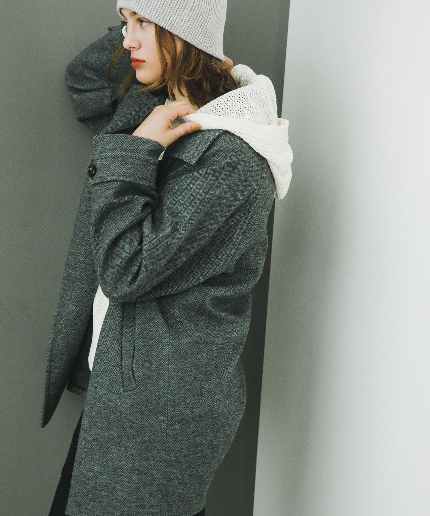 SENSE OF PLACE by URBAN RESEARCH「テーラードミドルコート」|ノーカラーコート|