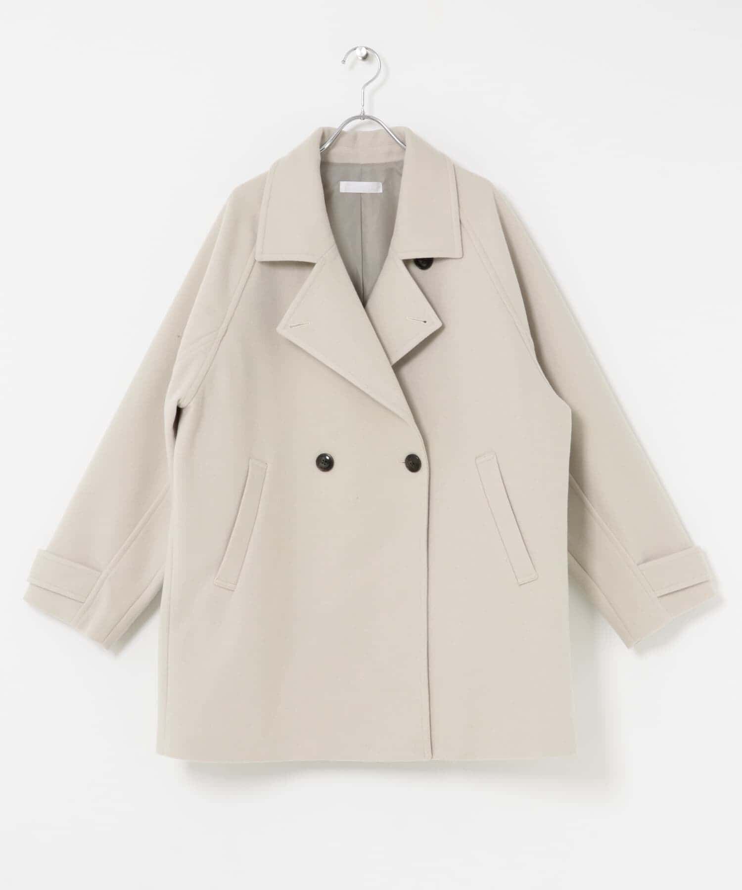 SENSE OF PLACE by URBAN RESEARCH「テーラードミドルコート」|ノーカラーコート|