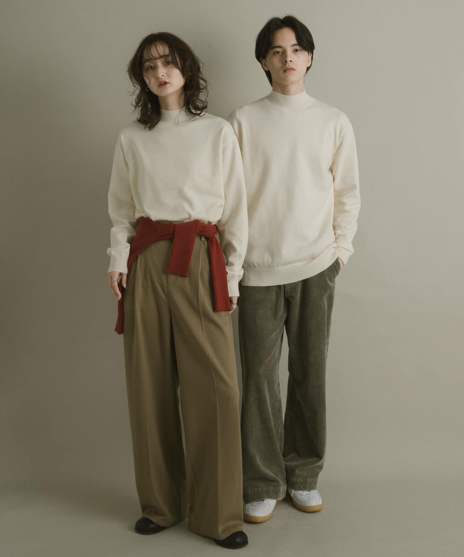 SENSE OF PLACE by URBAN RESEARCH「『一部WEB限定カラー』『洗濯可/毛玉防止』ストレッチモックネックニット」|ニット・セーター|