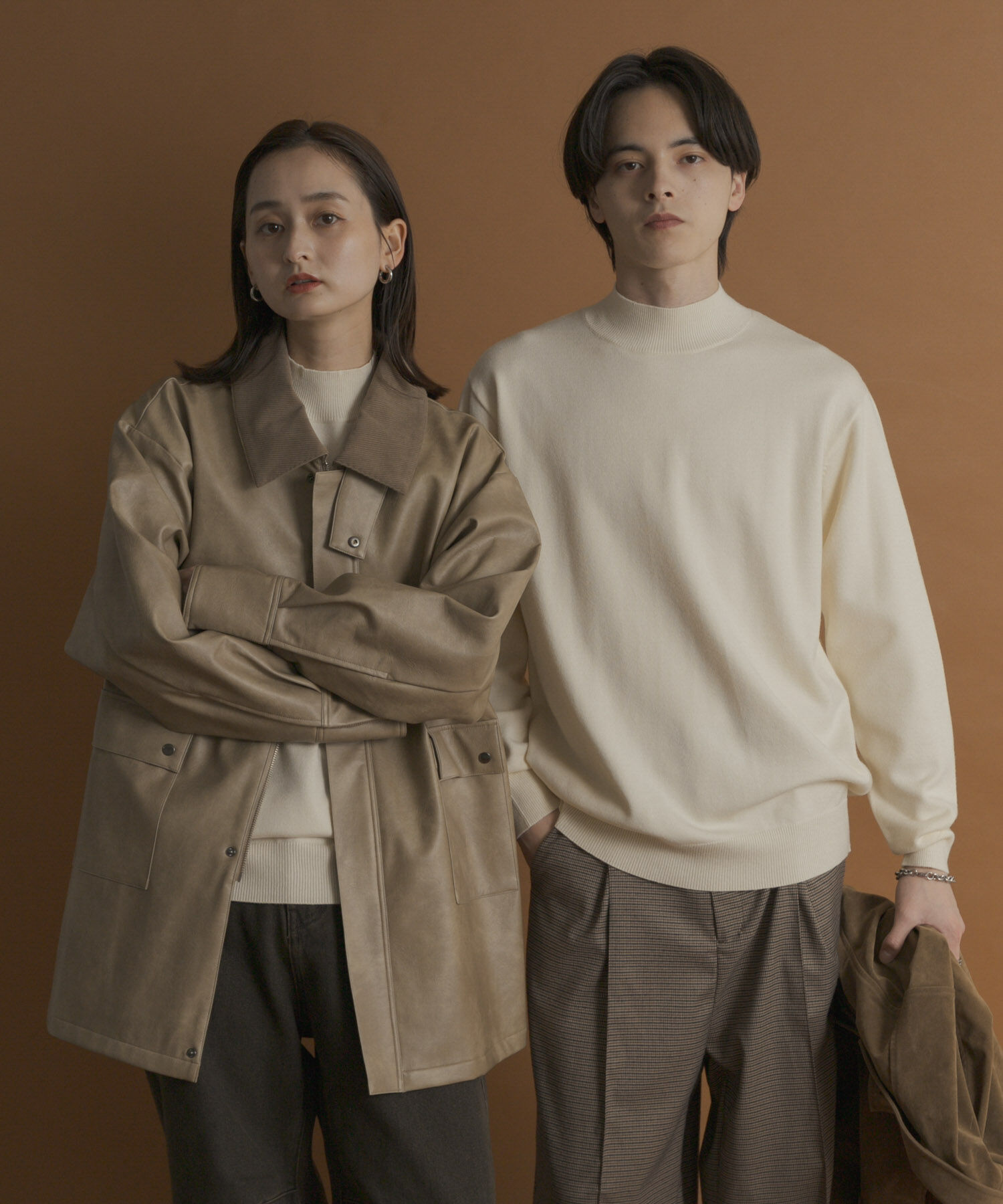 SENSE OF PLACE by URBAN RESEARCH「『一部WEB限定カラー』『洗濯可/毛玉防止』ストレッチモックネックニット」|ニット・セーター|