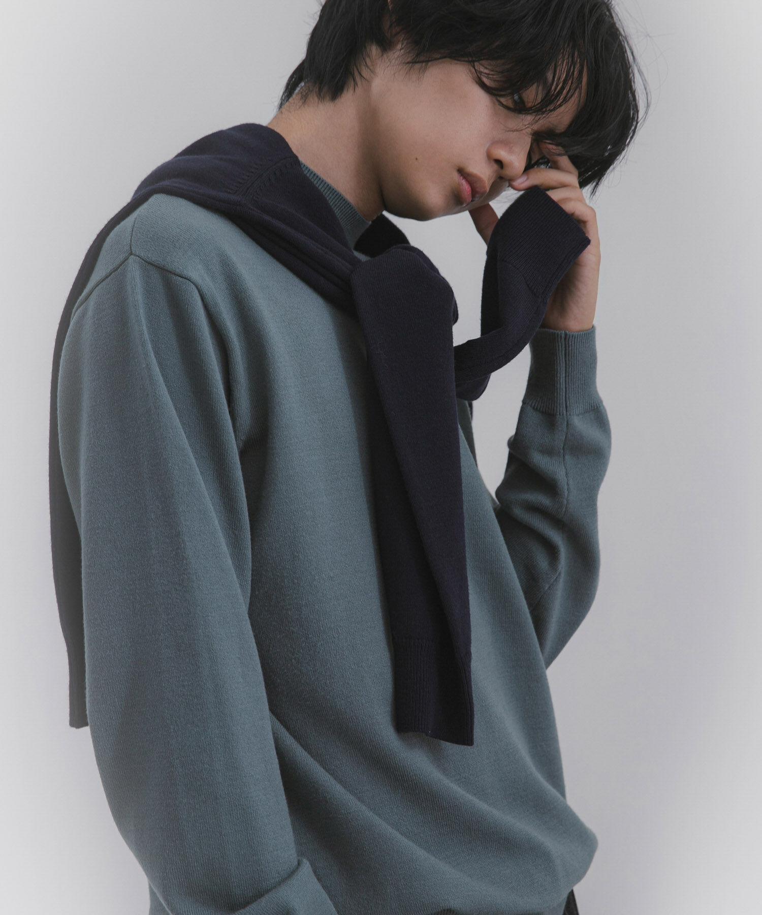 SENSE OF PLACE by URBAN RESEARCH「『一部WEB限定カラー』『洗濯可/毛玉防止』ストレッチモックネックニット」|ニット・セーター|