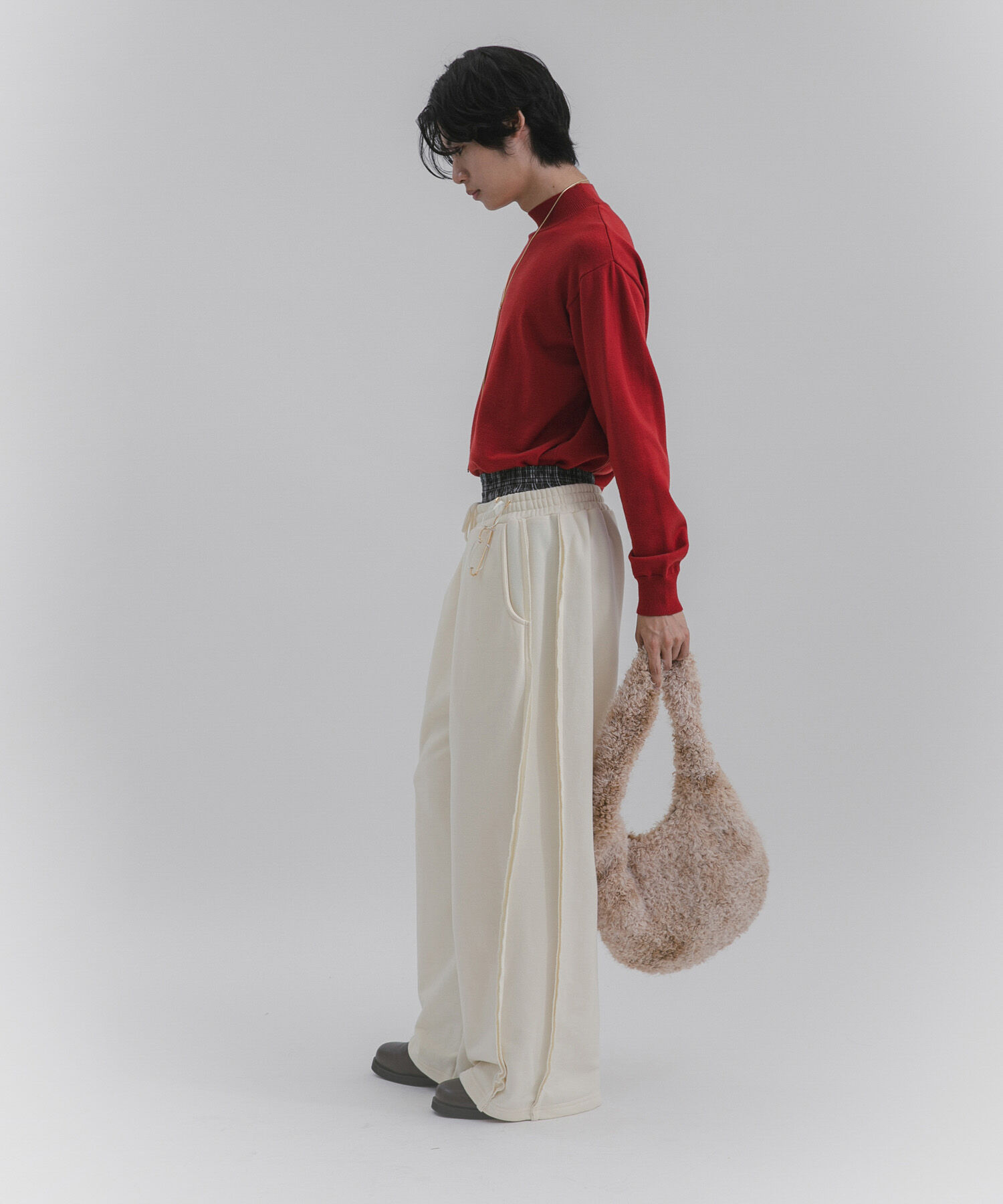 SENSE OF PLACE by URBAN RESEARCH「『一部WEB限定カラー』『洗濯可/毛玉防止』ストレッチモックネックニット」|ニット・セーター|