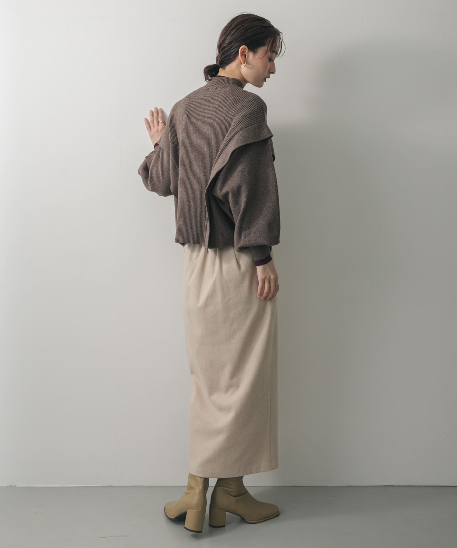 SENSE OF PLACE by URBAN RESEARCH「『XS, TALLサイズ/WEB限定』ジャージーメルトンアウトポケットスカート」|スカート|