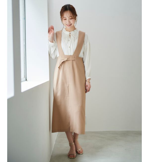 le.coeur blanc「カッセンジョーゼット2wayフリルネックブラウス」|シャツ・ブラウス|