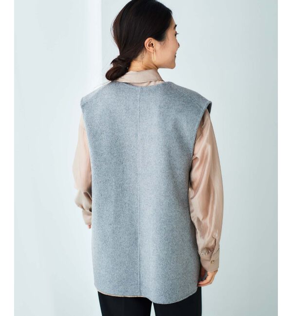 le.coeur blanc「リバーVネックベスト」|ベスト・ジレ|