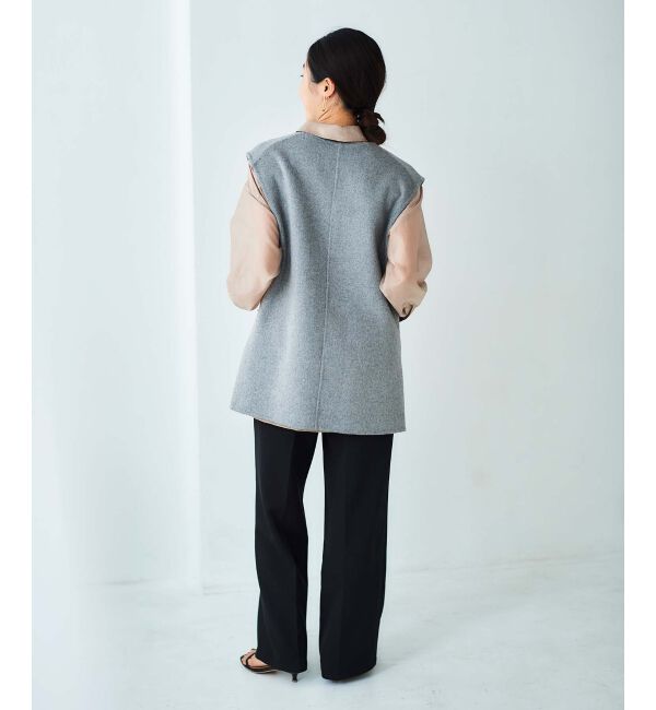 le.coeur blanc「リバーVネックベスト」|ベスト・ジレ|