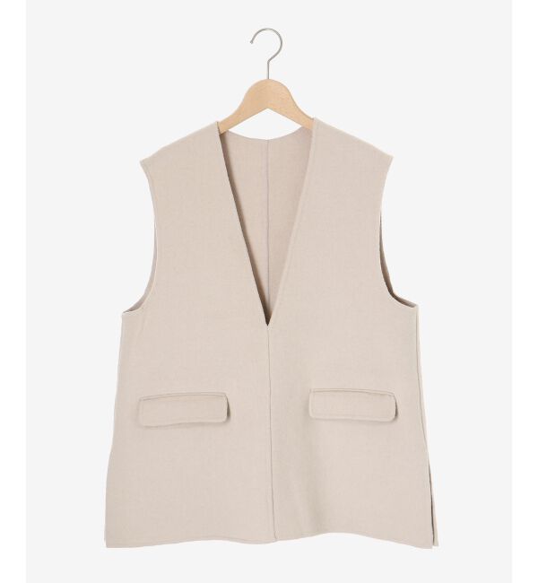 le.coeur blanc「リバーVネックベスト」|ベスト・ジレ|