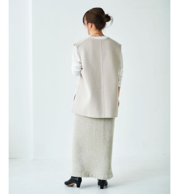 le.coeur blanc「リバーVネックベスト」|ベスト・ジレ|