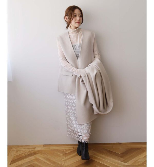 le.coeur blanc「リバーVネックベスト」|ベスト・ジレ|