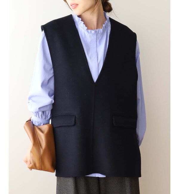 le.coeur blanc「リバーVネックベスト」|ベスト・ジレ|
