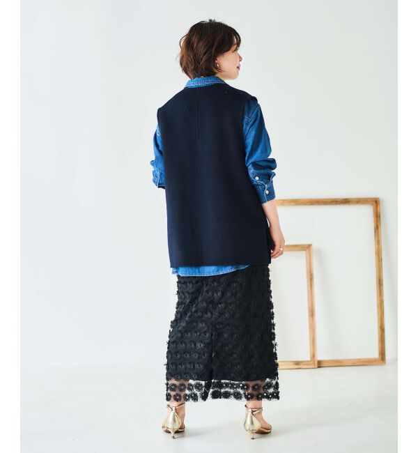 le.coeur blanc「リバーVネックベスト」|ベスト・ジレ|