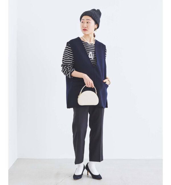 le.coeur blanc「リバーVネックベスト」|ベスト・ジレ|