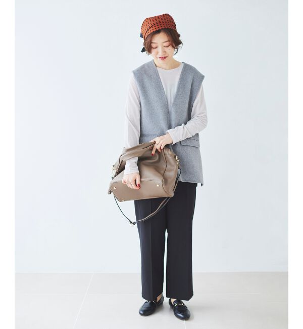 le.coeur blanc「リバーVネックベスト」|ベスト・ジレ|