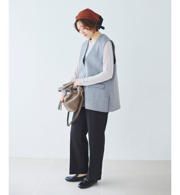 le.coeur blanc「リバーVネックベスト」|ベスト・ジレ|