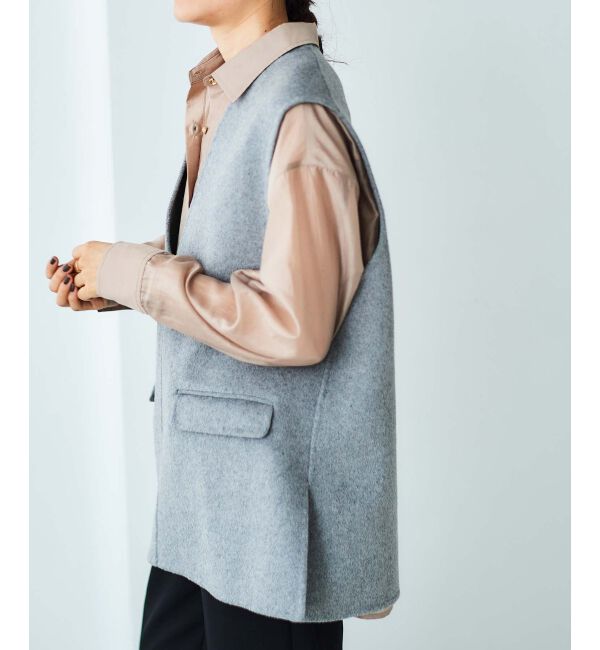 le.coeur blanc「リバーVネックベスト」|ベスト・ジレ|