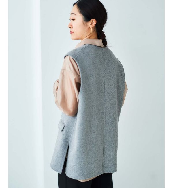 le.coeur blanc「リバーVネックベスト」|ベスト・ジレ|