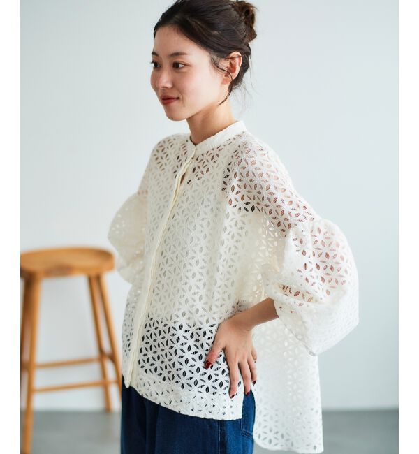le.coeur blanc「《手洗い可能》TORRAZZO DONNA 別注レースブラウス」|シャツ・ブラウス|