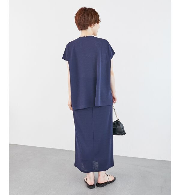  「リネンタッチミラノリブセットアップ」|ワンピース|