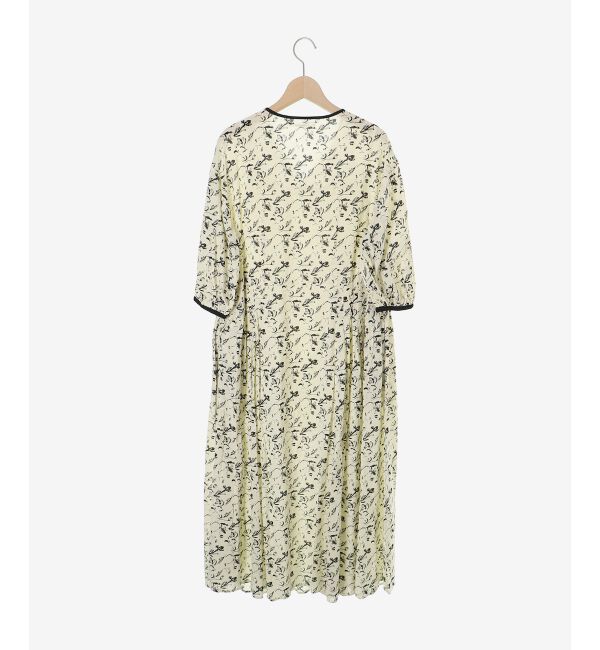  「フラワーモチーフスキッパーワンピース」|ワンピース|