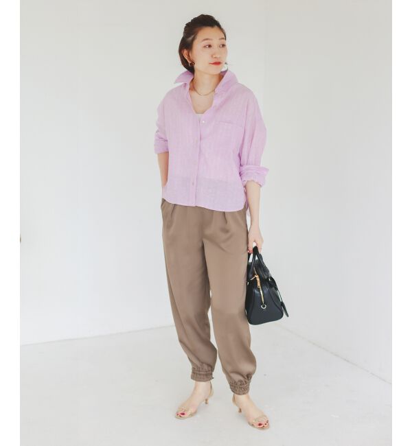  「コットン麻コンパクトシャツ」|シャツ・ブラウス|