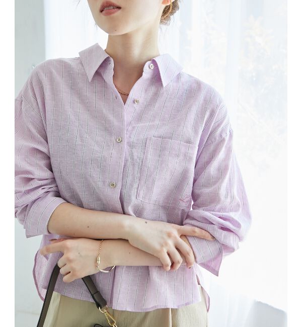  「コットン麻コンパクトシャツ」|シャツ・ブラウス|