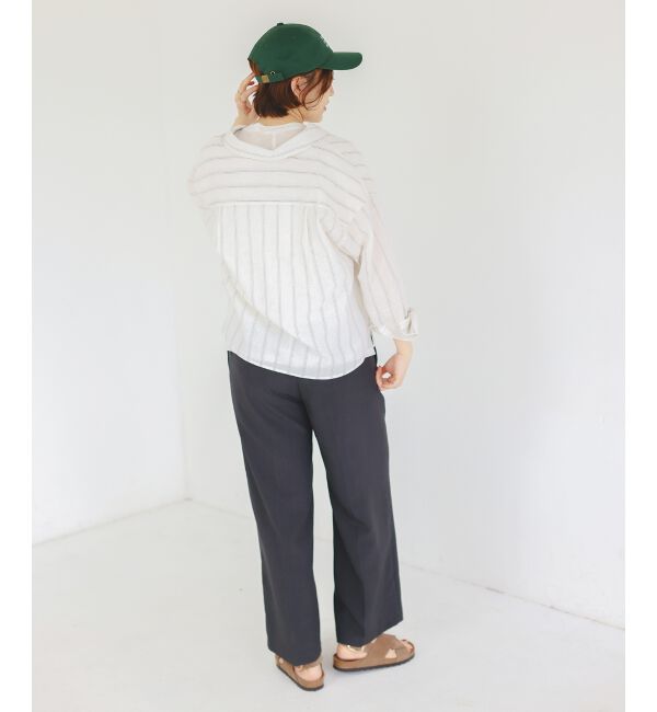 「コットン麻コンパクトシャツ」|シャツ・ブラウス|