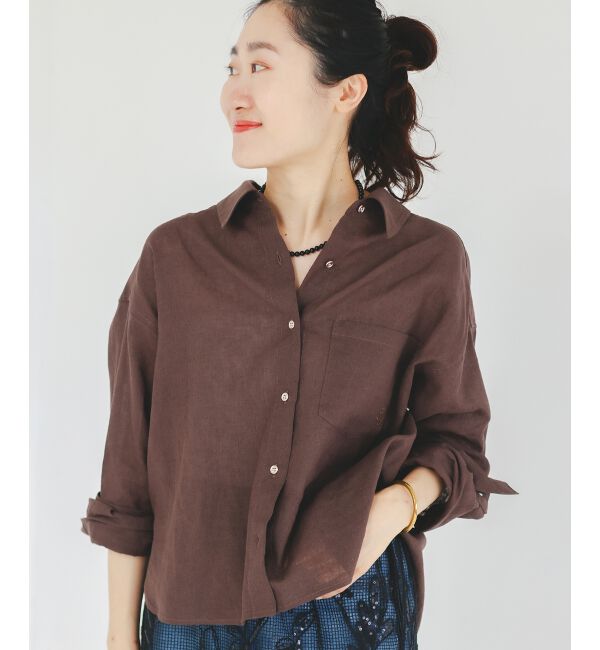  「コットン麻コンパクトシャツ」|シャツ・ブラウス|