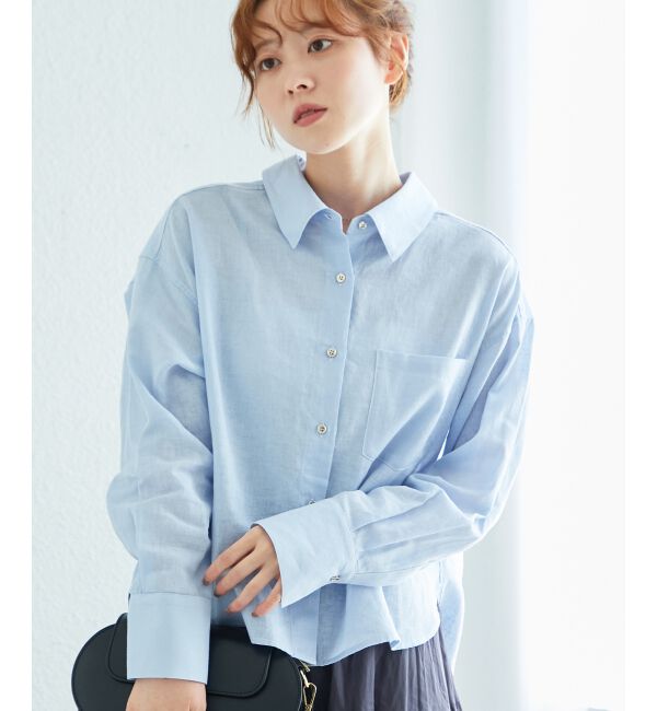  「コットン麻コンパクトシャツ」|シャツ・ブラウス|