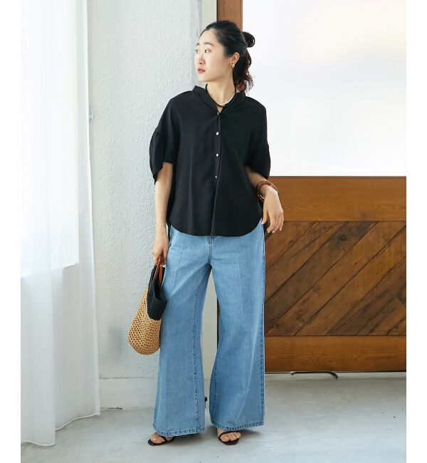  「デニムバギーパンツ」|デニム|