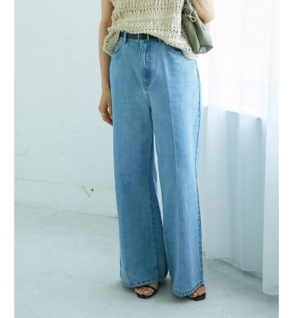  「デニムバギーパンツ」|デニム|