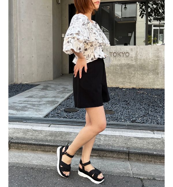 MAJESTICLEGON「クロップドフリルブラウス」|シャツ・ブラウス|