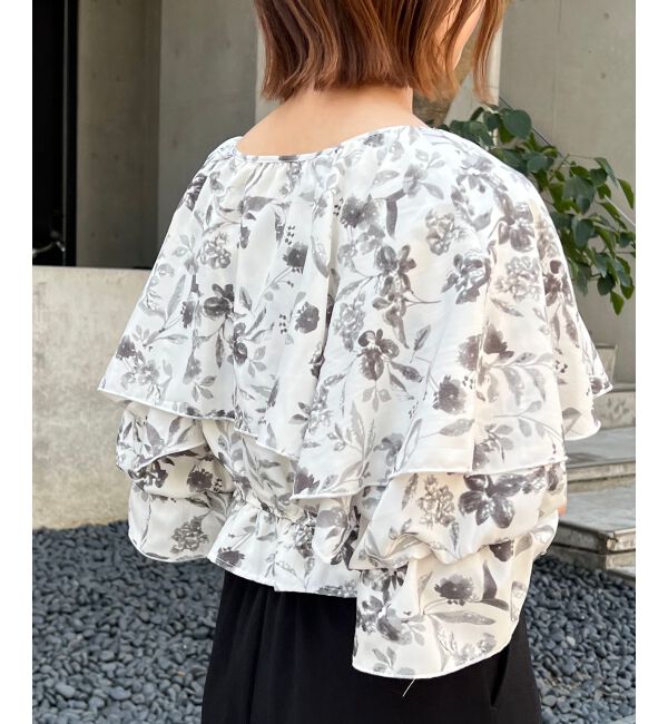 MAJESTICLEGON「クロップドフリルブラウス」|シャツ・ブラウス|