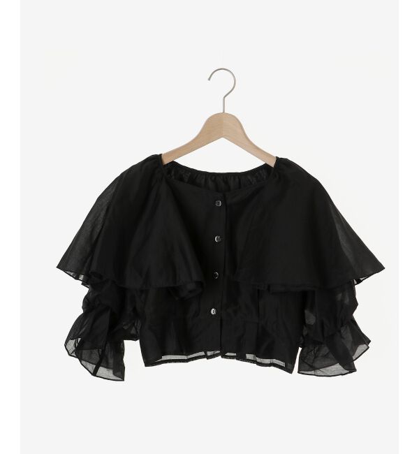 MAJESTICLEGON「クロップドフリルブラウス」|シャツ・ブラウス|