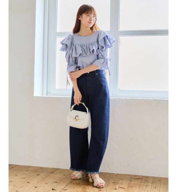 MAJESTICLEGON「キャンディスリーブフリルブラウス」|シャツ・ブラウス|