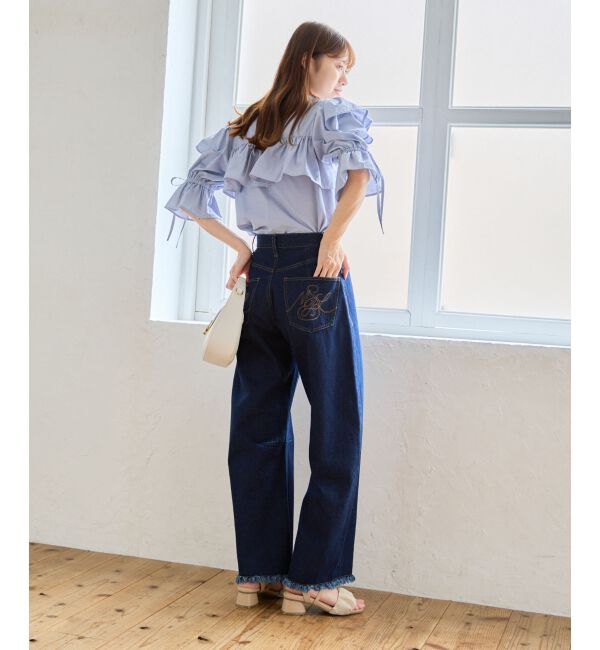 MAJESTICLEGON「キャンディスリーブフリルブラウス」|シャツ・ブラウス|