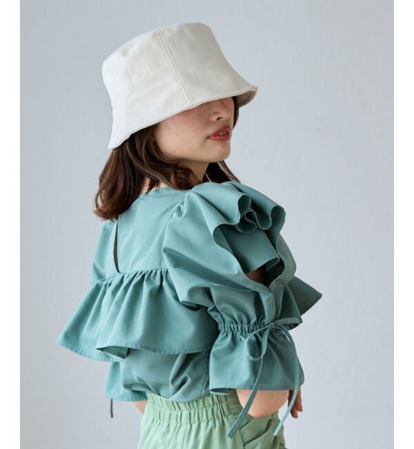 MAJESTICLEGON「キャンディスリーブフリルブラウス」|シャツ・ブラウス|