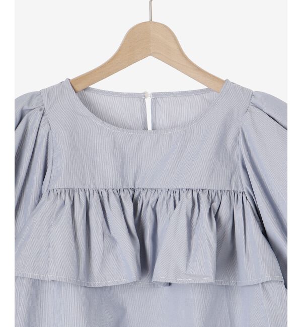 MAJESTICLEGON「キャンディスリーブフリルブラウス」|シャツ・ブラウス|