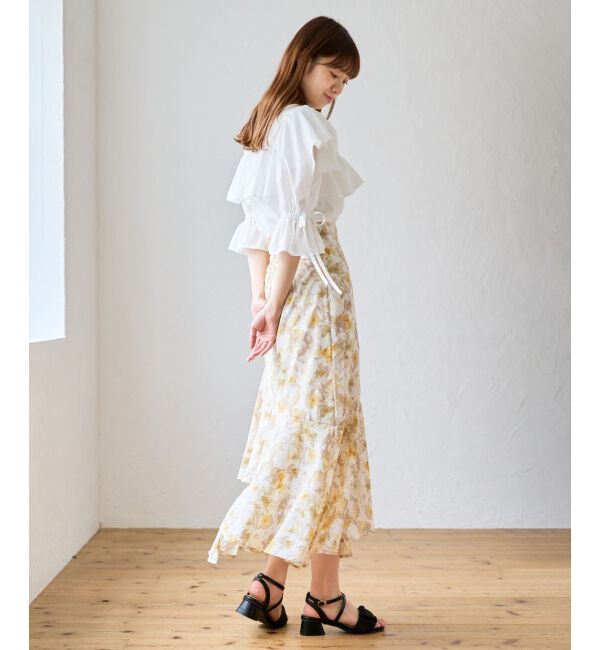 MAJESTICLEGON「キャンディスリーブフリルブラウス」|シャツ・ブラウス|