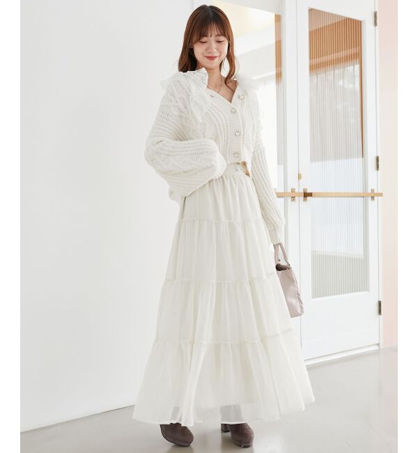 MAJESTICLEGON「カップ付肩リボンシャーリングキャミ」|キャミソール|