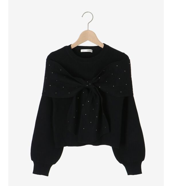  「アソートデザインリボンニットトップス」|ニット・セーター|