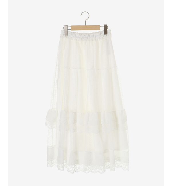  「ティアードレースフリルスカート」|スカート|