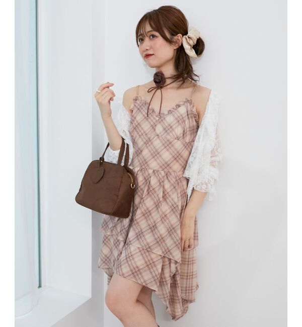  「イレヘムティアードミニキャミワンピ」|ワンピース|